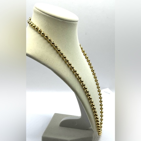 Women's PREMIER DESIGNS Gold Plated Bead Necklace 23” Gold Tone - Picture 2 of 9